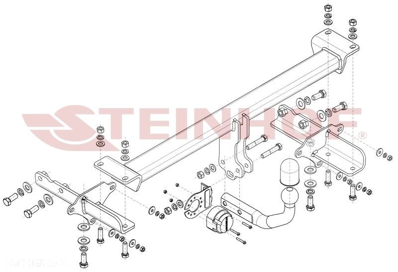 Hak Holowniczy  + MODUŁ 7PIN  do Fiat Tipo Cross od 2020 - 2