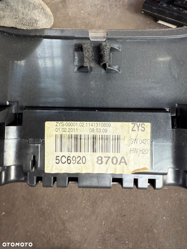 VW JETTA 6 A6 1.6 TDI LICZNIK ZEGARY 5C6920870A EUROPA - 2