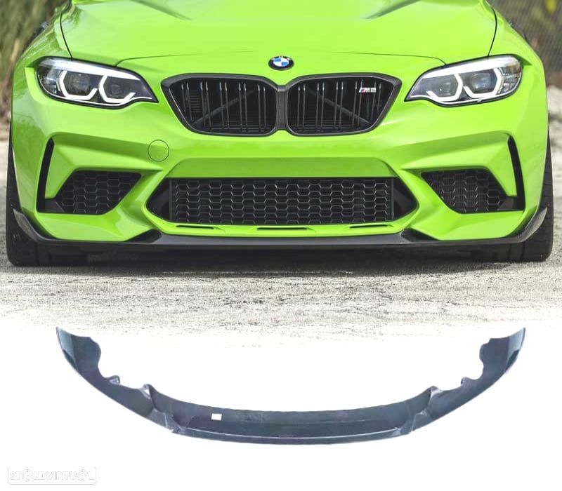 SPOILER LIP FRONTAL BMW F87 M2 COMPETITION 14- LOOK M PERFORMANCE CARBONO - 1