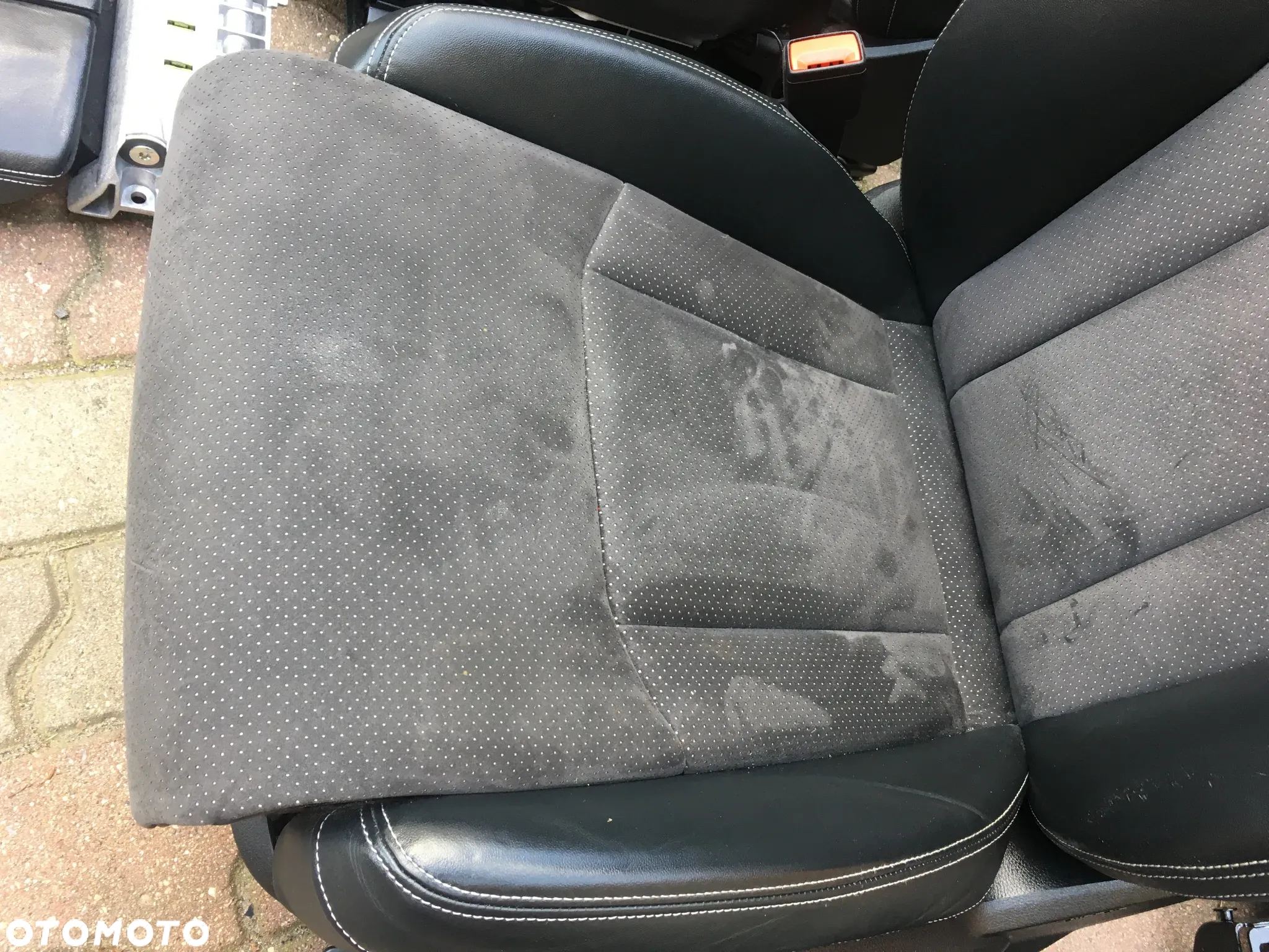 AUDI Q7 4M / S-Line / FOTEL FOTELE KANAPA BOCZKI TAPICERKA / SKÓRA CZARNA / 7 OSOBOWA / ISOFIX / ORYGINAŁ - 8