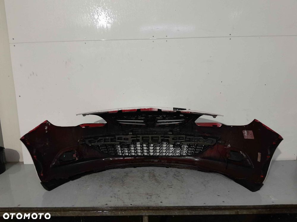 ^ ZDERZAK PRZÓD PRZEDNI DO OPEL ASTRA J IV GTC Z50B CZERWONY PDC CZUJNIKI !!! OKLEJONY FOLIĄ !!!! - 5