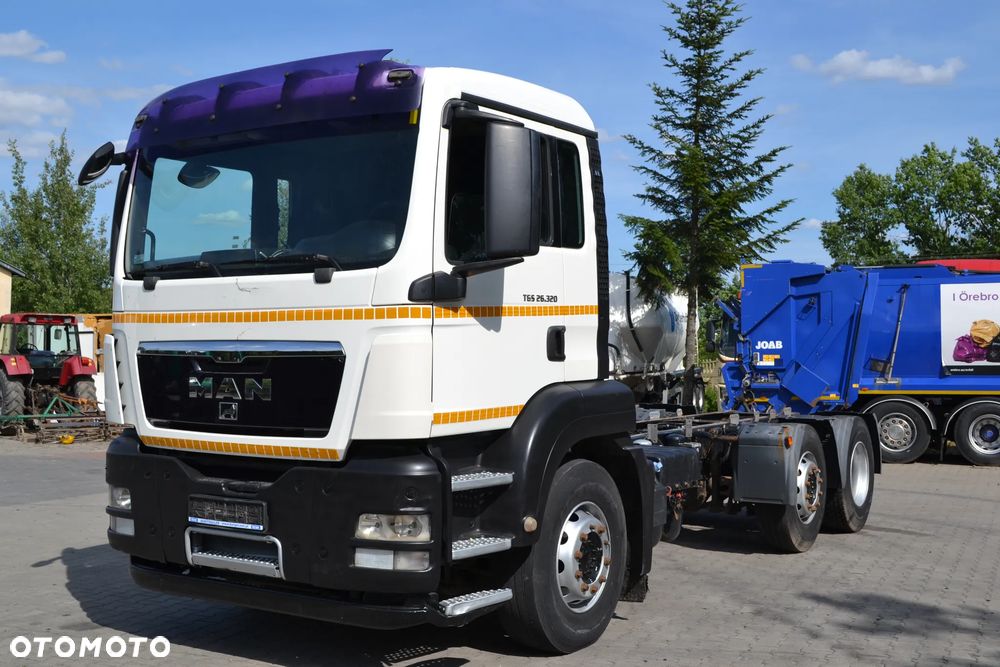 MAN TGS 26.320 DRUGA OŚ SKRĘTNA RAMA dł. 5.40m MANUALNA SKRZYNIA BIEGÓW