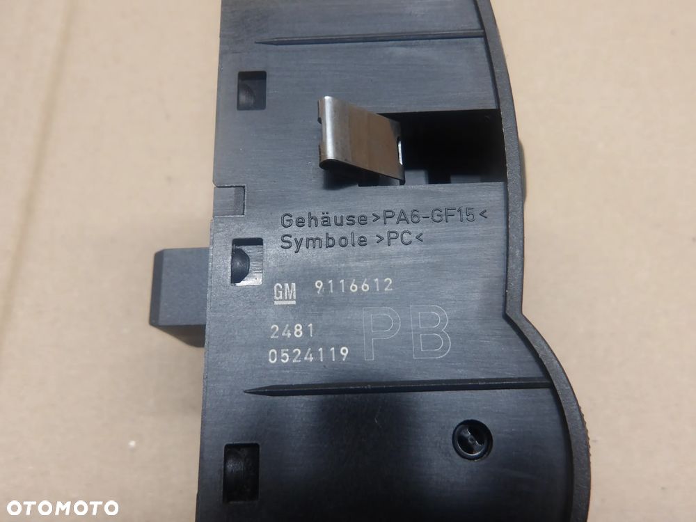 OPEL CORSA C 00-03 1.2B WŁĄCZNIK PRZEŁĄCZNIK ŚWIATEŁ 9116612 - 5