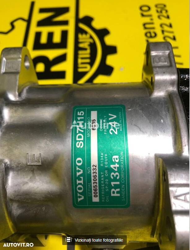 Compresor clima VOLVO (0065306332) pentru excavator VOLVO EC240 nou - 2