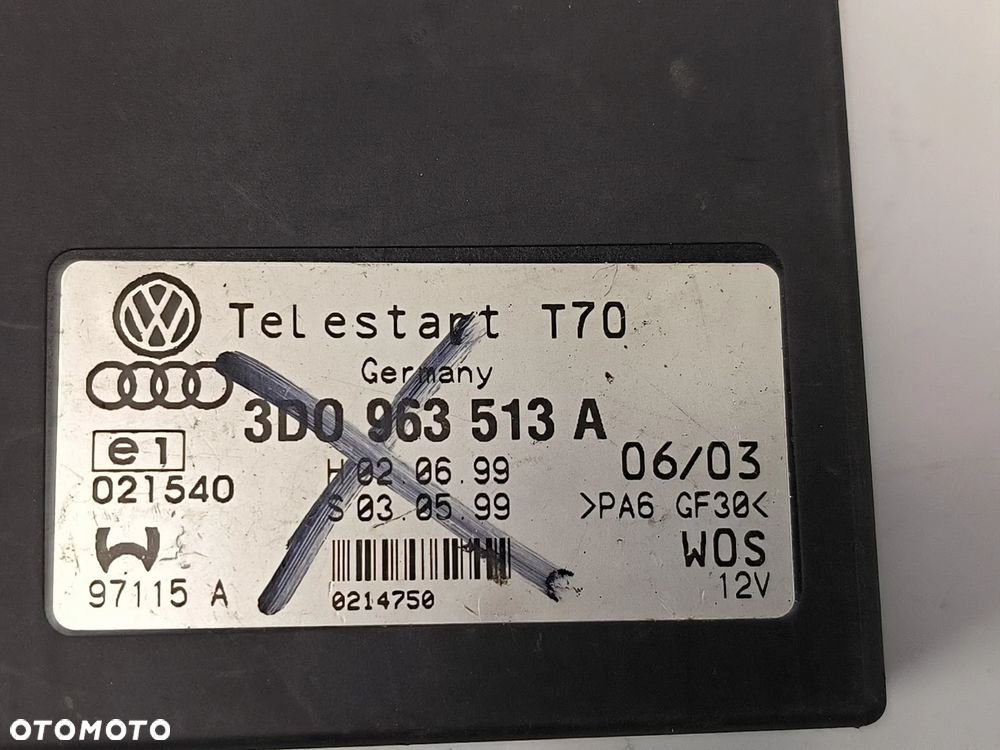Moduł sterownik Webasto VW Audi 3D0963513A TELESTART T70 - 4