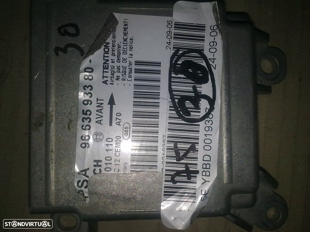 Modulo Airbag 9663593380 0285010110 PEUGEOT 207 2006 - 1