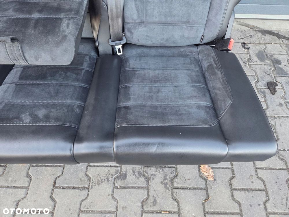 VW T6 MULTIVAN HIGHLINE fotel kanapa łóżko tył rozkładane skóra alcantara - 6