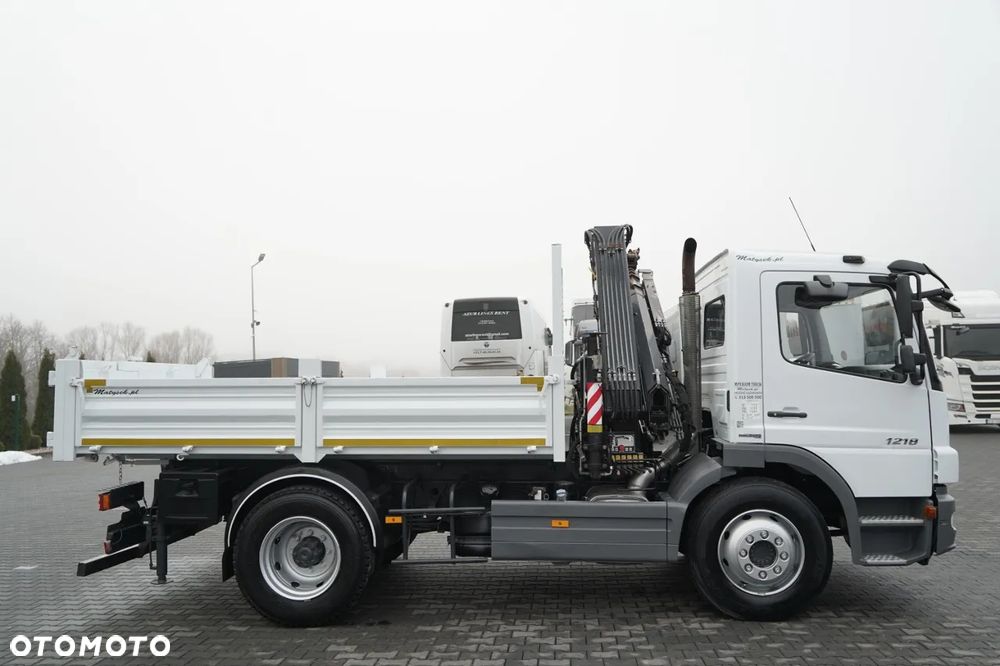 Mercedes-Benz ATEGO 1218 / 4x2 / WYWROTKA + HDS HIAB 0088 BS-3  / PILOT  /MANUAL - 15
