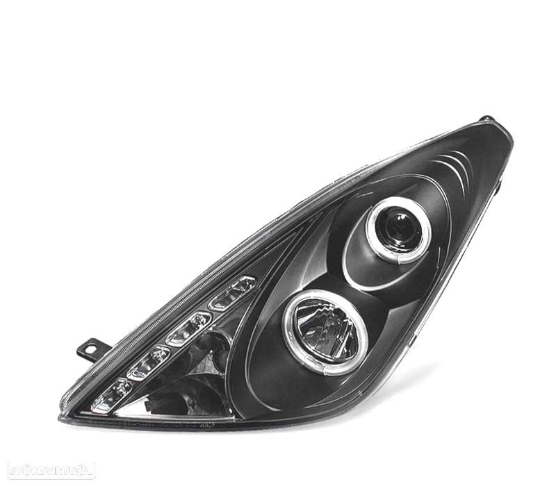 FAROS TOYOTA CELICA 01-07 ANGEL EYES FUNDO PRETO - 5