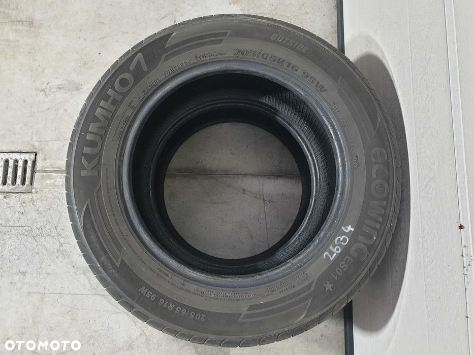 2szt. 205/65/16 95W Kumho Eco Wing ES001 5,5mm 2017r [ 2684 ] - 2