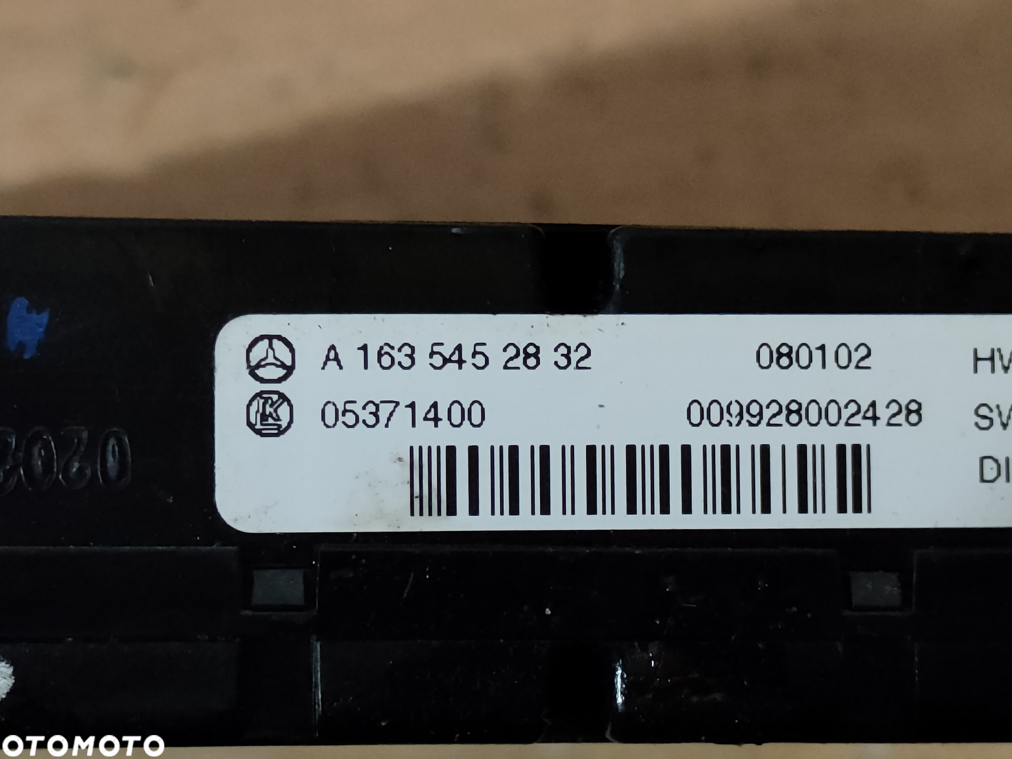 Moduł komfortu Mercedes W163 A1635452832 - 3