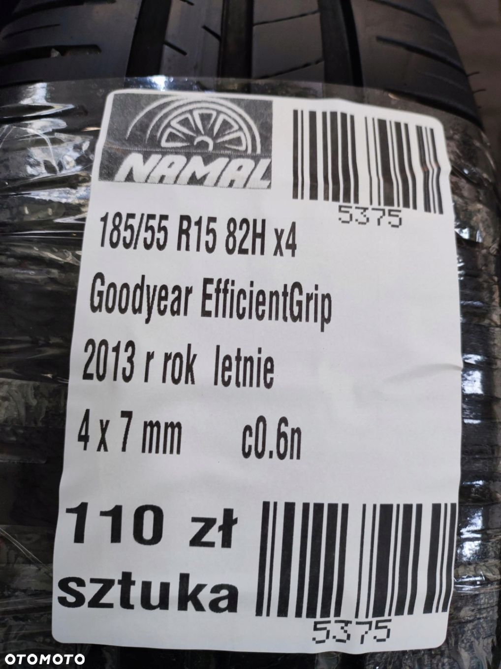 185/55r15 goodyear opony letnie 7mm 5375 - 7