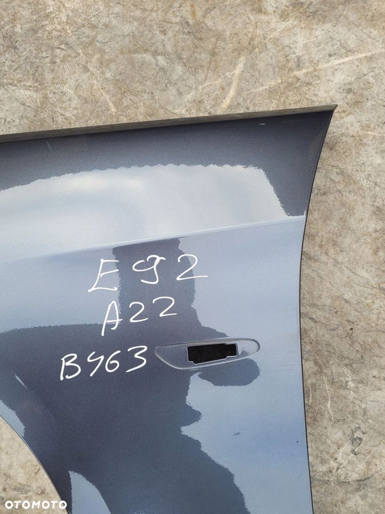 BŁOTNIK LEWY PRZÓD PRZEDNI BMW E92 E93 A22 SPARKLING GRAPHITE B463 - 3