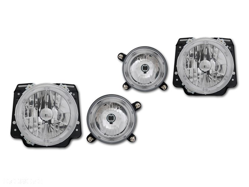 REFLEKTOR LAMPA KPL 4sztuki TUNING RINGI ANGEL EYES DEPO CHROM VW GOLF II 2 - 1