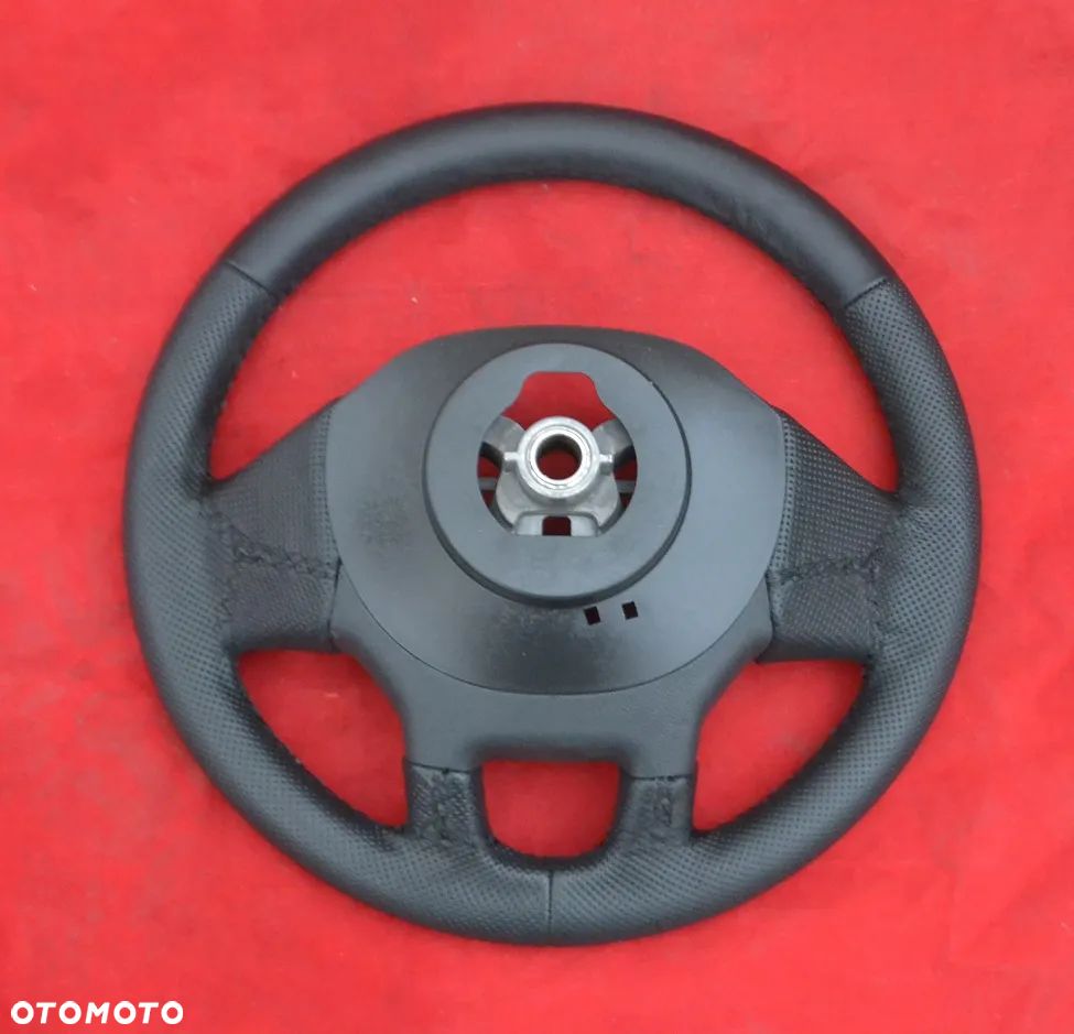 RENAULT TRAFIC III OPEL VIVARO Kierownica Nowa Skóra Skórzana Skora Skorzana Obszyta - 3