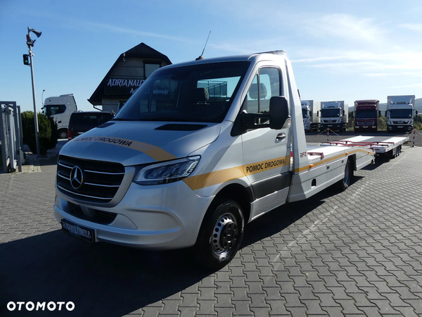 Mercedes-Benz SPRINTER 519 / LAWETA BFZ / ZESTAW / WCIĄGARKA / SUPER STAN /