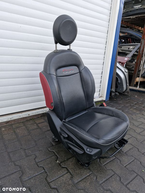 fiat 500x fotel prawy przód pasażera skóra - 6