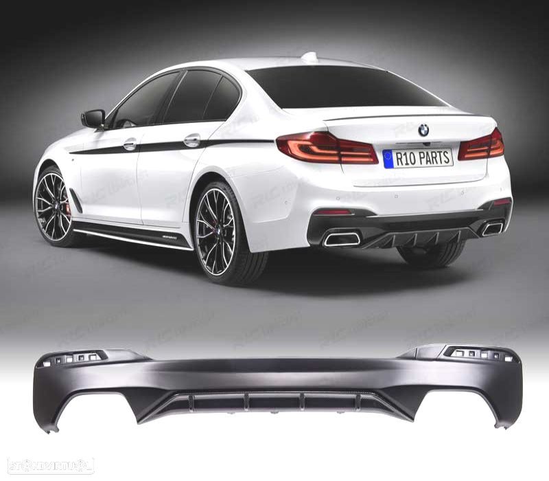 DIFUSOR BMW G30 530 540 LOOK M PERFORMANCE CARBONO - 1