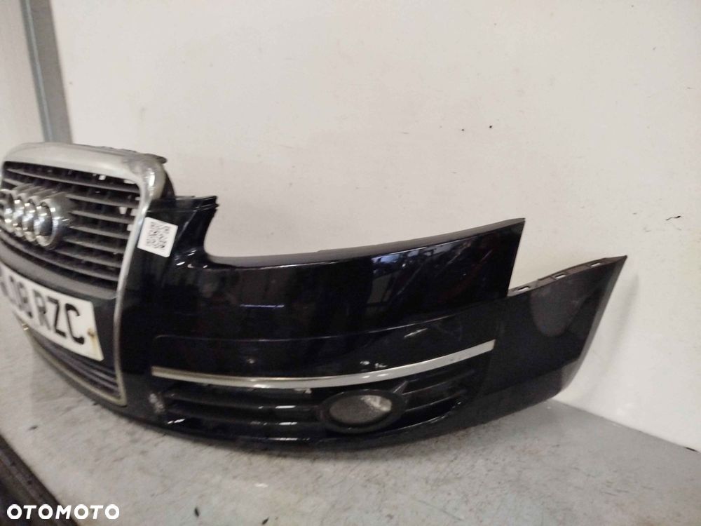 ^ ZDERZAK PRZÓD PRZEDNI AUDI A6 C6  LY9B CZARNY HALOGENY - 2