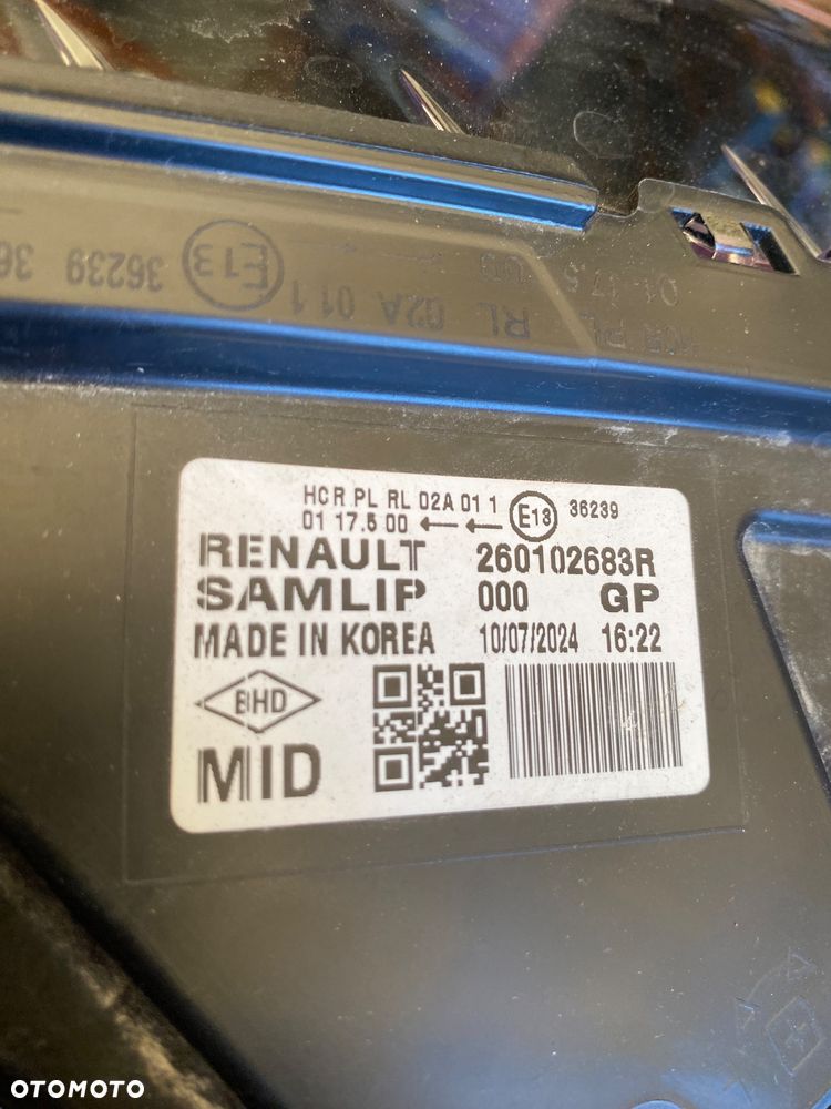RENAULT Arkana RS line CIEMNY ŚRODEK lampa PRZEDNIA PRAWA PRAWY PRZÓD REFLEKTOR PRAWY PRZEDNI FULL LED  LEDOWA EUROPA FULLLED  260102683R Wwa - 18