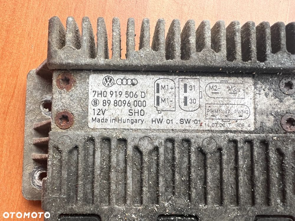 MODUŁ PRZEKAŹNIK WENTYLATORÓW VW TRANSPORTER T5 7H0919506D - 2