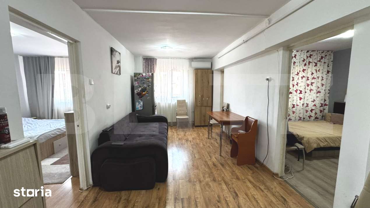Apartament cu 2 camere, 51 mp, etaj intermediar, zona Mercur – Cetat — fotografia 1