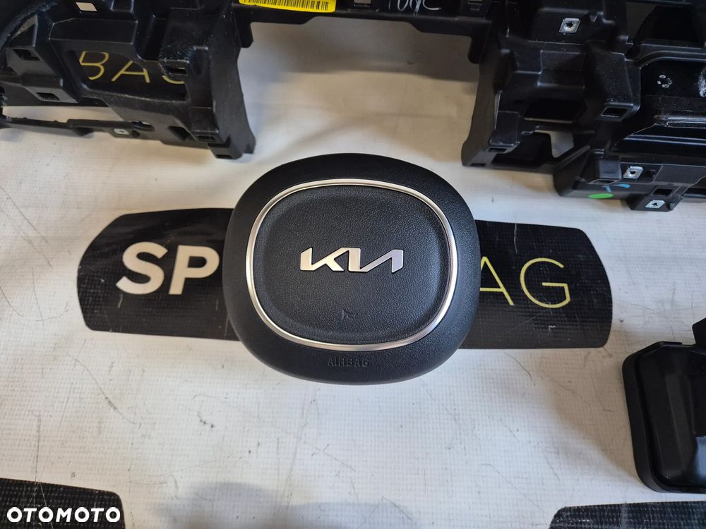 KIA SORENTO IV LIFT 4 DESKA ROZDZIELCZA KONSOLA KOKPIT PULPIT PODUSZKI AIRBAG AIR BAG PASY KIT SET - 7