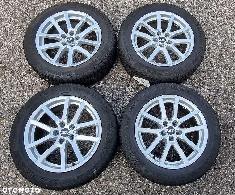4x koła felgi opony zima Audi A6 A7 A4 A5 Allroad VW Seat Skoda Continental WinterContact TS 850 P 225/55/17 225/55R17 5x112 - 1