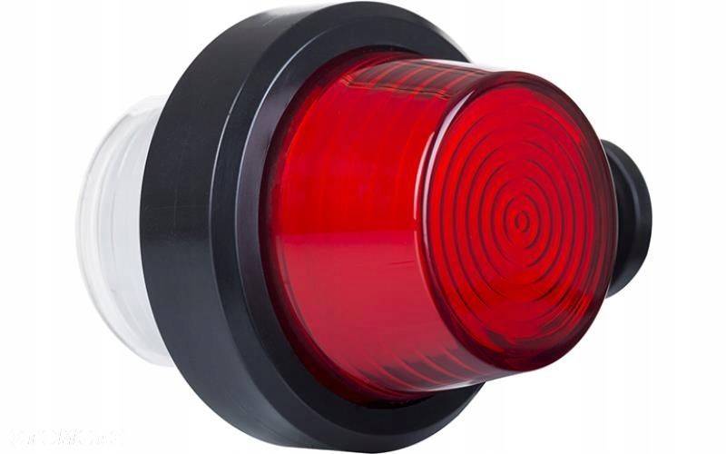 lampa obrysowa led neon krótka biało czerwona 12/24v uniwersalny - 1
