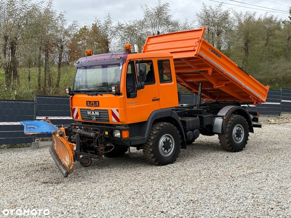 MAN * MAN 10-220 * Pług * Kiper Wywrotka Meiller * 4x4 * Zimowe Utrzymanie * Unimog * - 16