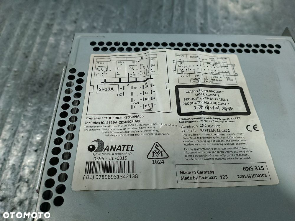 RADIO  SKODA OCTAVIA II LIFT 3T0035192M  RNS 315 - 2