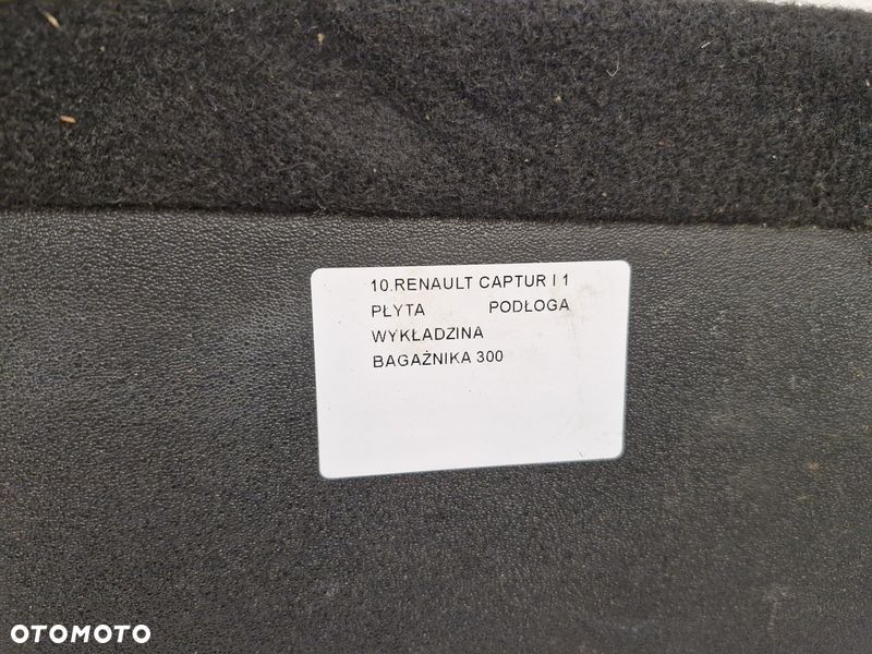 renault captur 1 i płyta podłoga bagażnika wykładzina - 7