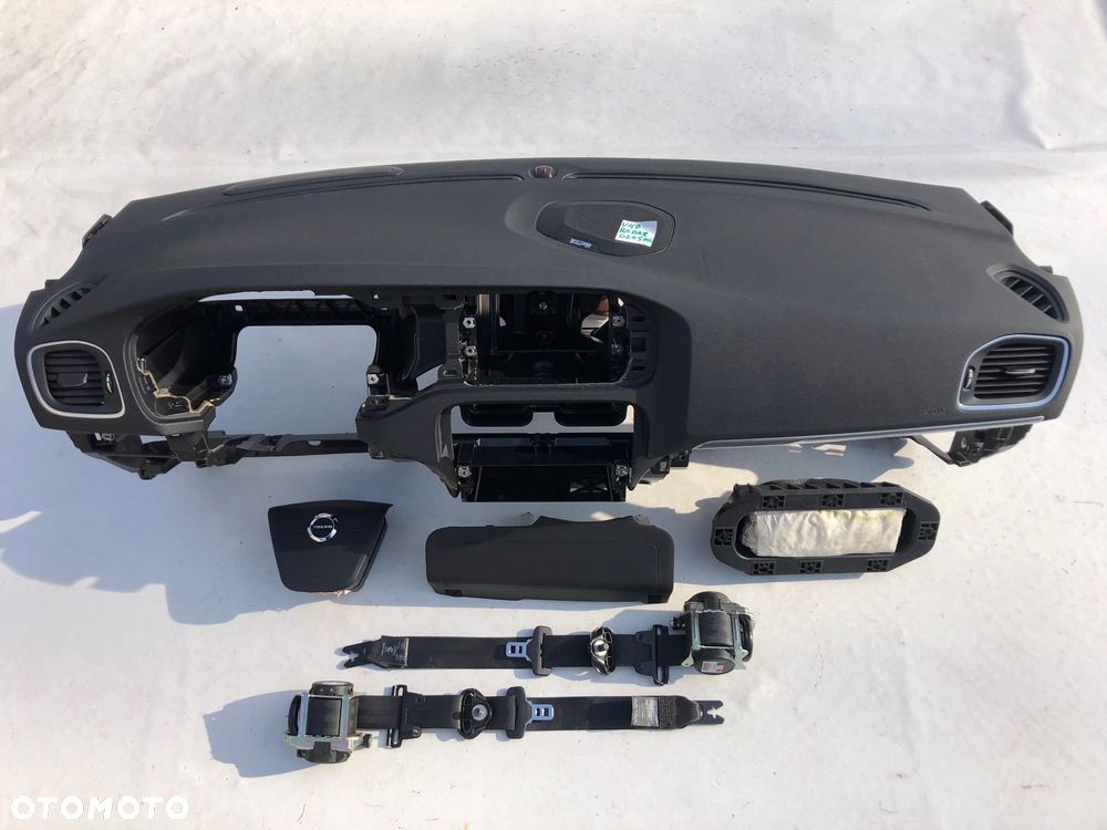VOLVO V40 DESKA KONSOLA KOKPIT PULPIT PÓŁKA PARAPET PODUSZKI AIRBAG PASY PAS oryginał !!! OKAZJA !!! - 19