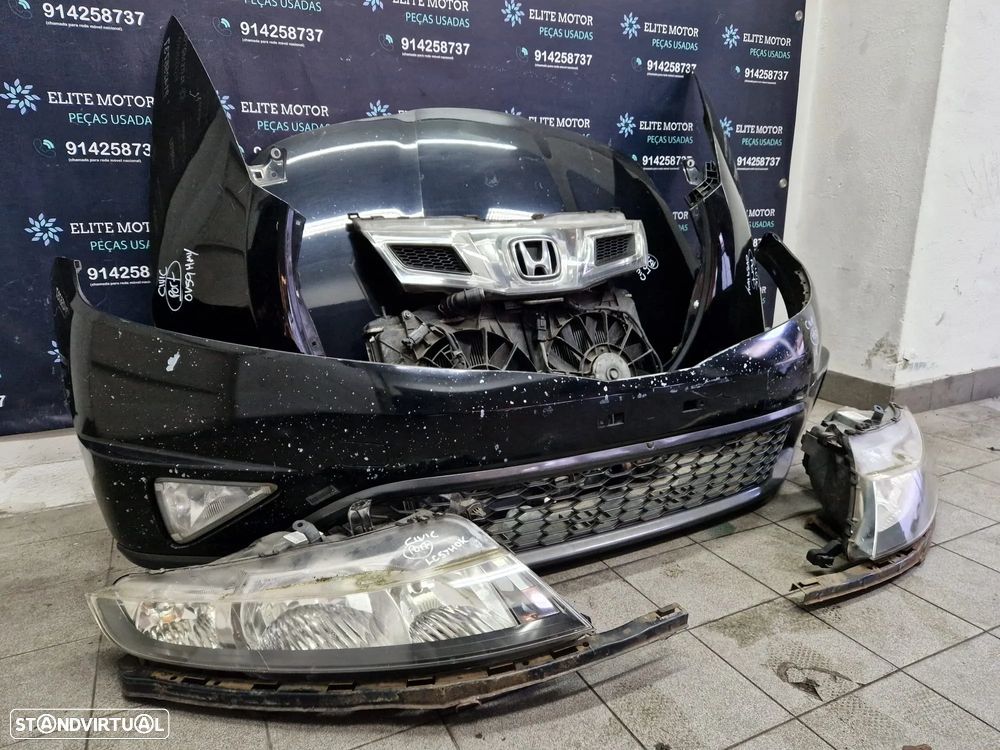 Frente completa usada HONDA CIVIC VIII 8 RESTYLE FN capot parachoques guardalamas oticas radiadores - 1