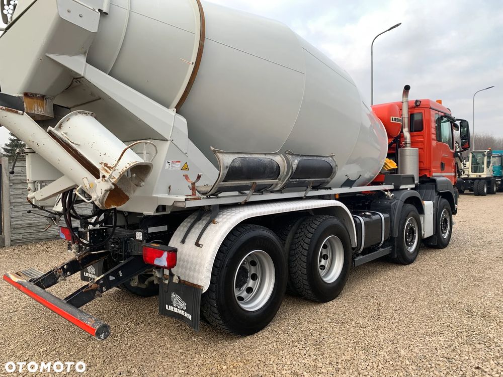MAN TGS 32.420, BETONOMIESZARKA - LIEBHERR 9 M3, - 9