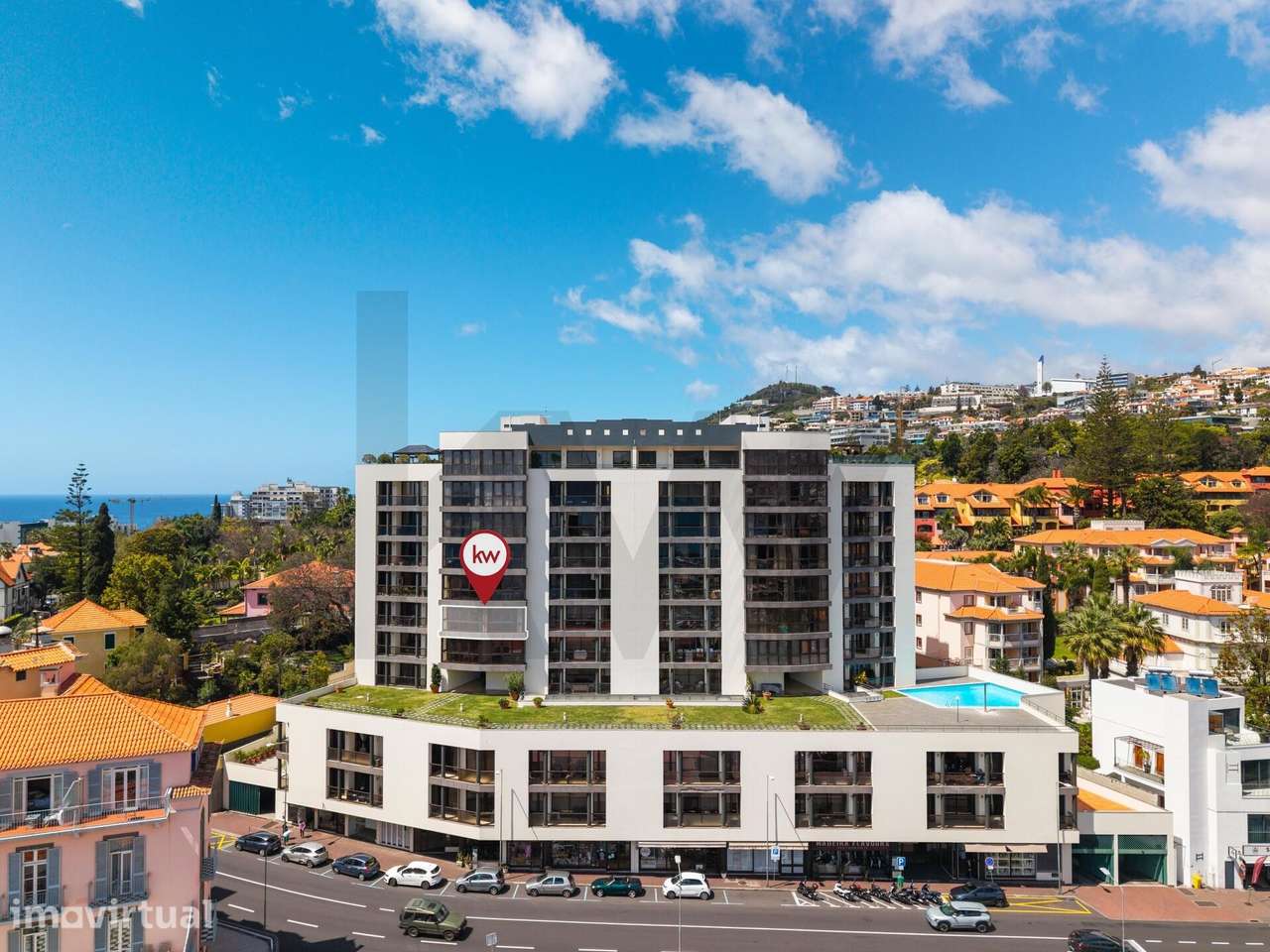 Apartamento T1 com vista incrível e única sobre a baía do Funchal e o - Grande imagem: 2/34
