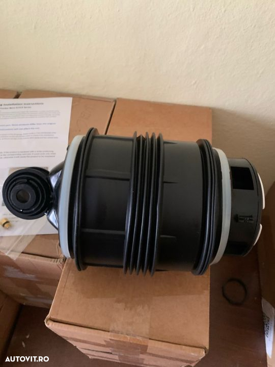 Perna aer telescop mercedes e class s class w211 w221 cls w219 vw phaeton touareg cayenne panamera fata spate audi a7 a8 a6 q7 perne noi suspensie supapa aer - 3