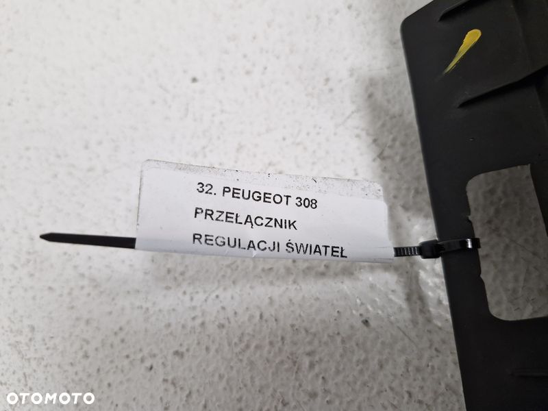 PEUGEOT 308 2 II T9 PANEL PRZEŁĄCZNIK REGULACJI ŚWIATEŁ 9807240977 - 6