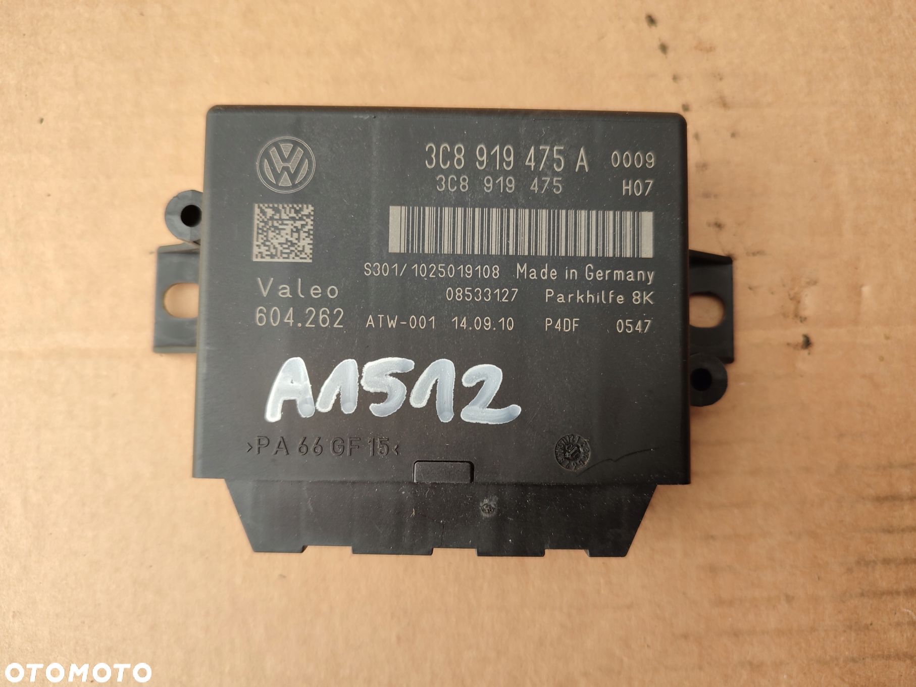 Moduł sterownik PDC czujników parkowania VW PASAT B6 LIFT 3C8919475A EUROPA - 1