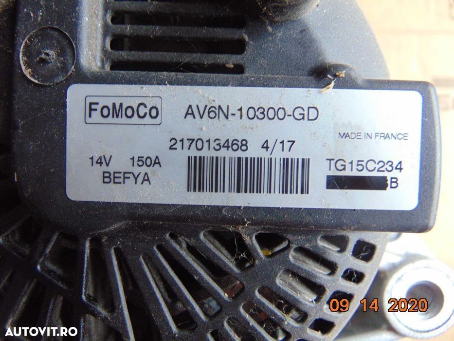 Alternator Ford Focus 3 1.6tdci 1.5tdci Fiesta mondeo MK5 Connect tour - 2