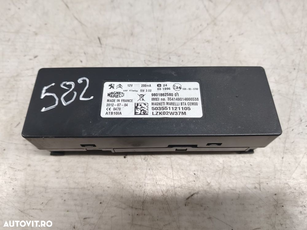 Modul navigatie 9801862580 Peugeot 508 1 [2010 - 2014] 2.0 hdi + hybr - 1