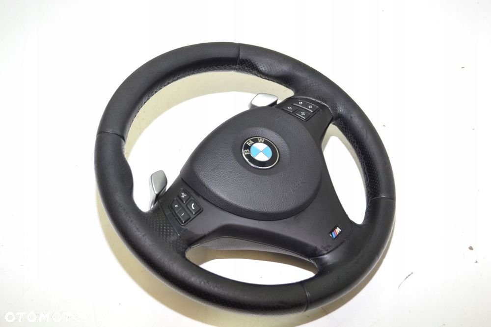 KIEROWNICA TRÓJRAMIENNA MPAKIET ŁOPATKI AIRBAG BMW E90 E91 E92 E93 E87 E82 - 2