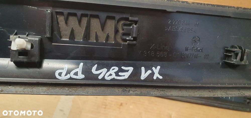 Listwa listwy nakładki progowe lewa prawa przód M-pakiet BMW X1 E84 7318567 - 9
