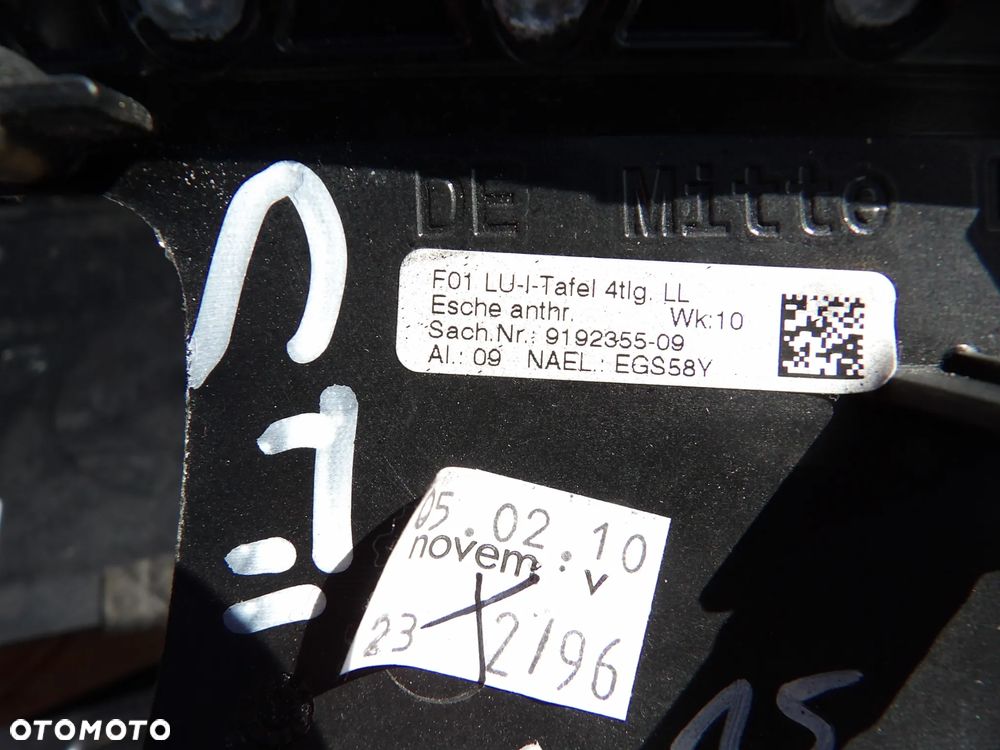 BMW - F01 - KOMPLET LISTEW - DEKORY - DEMONTAŻ - EUROPA - 9113863  9119796  9166934  9151205  9151203  9151206  9151204  9192355 - 12