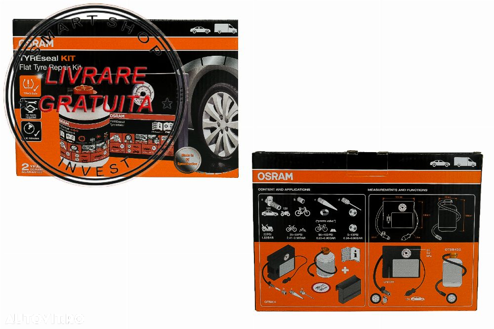 Set reparatie pneuri OSRAM TYREseal KIT OTSK4- livrare gratuita - 7