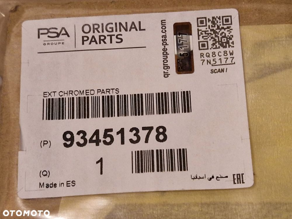 OPEL MOVANO B VIVARO B EMBLEMAT LOGO TYŁ ZNACZEK 93451378 NOWY ORYGINAŁ - 4
