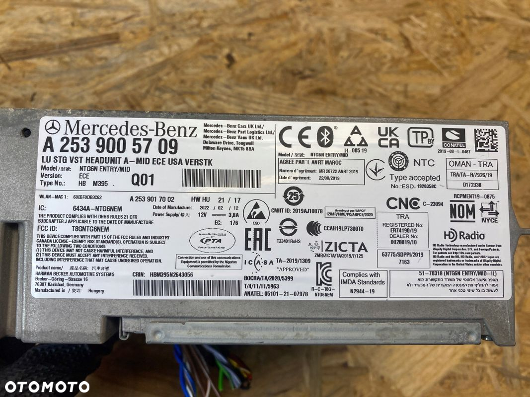 CZYTNIK JEDNOSTKA MODUŁ NAWIGACJI MERCEDES GLC W253 A2539005709 - 11