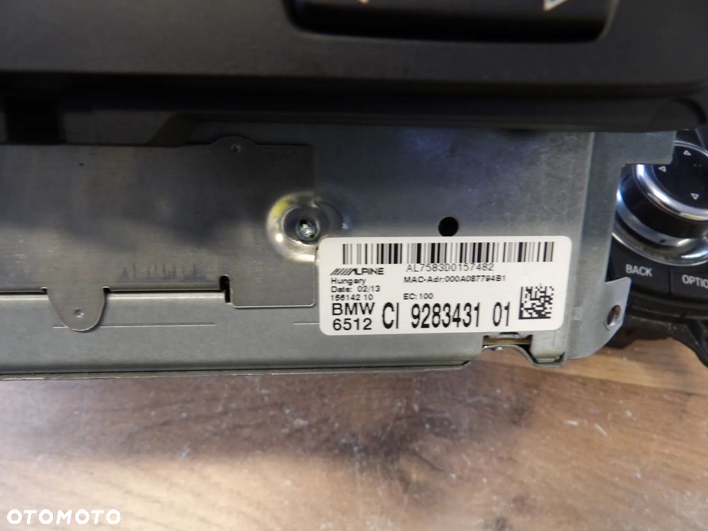 BMW - E90,E91 - KOMPLETNA NAWIGACJA - MONITOR , STACJA , KONTROLER - KOMPLET - 9215646  9283431  9240959 - 5