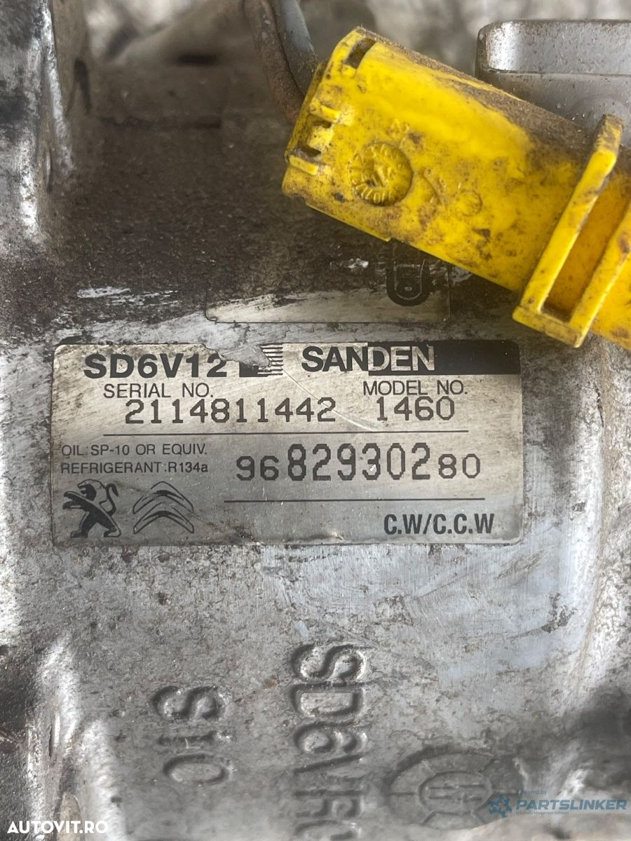 Compresor  AC PEUGEOT 206 Hatchback 2A/C 1998 - > 2.0 HDI 90 RHY (DW10TD) 9682930280 - 3