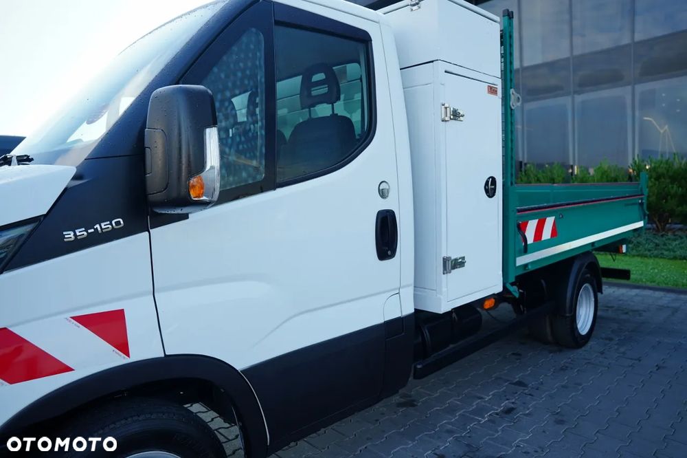 Iveco DAILY 35-150 / WYWROTKA TYLNOZSYPOWA STALOWA / WCIĄGARKA / BLIŹNIAK / MANUAL / SPROWADZONY / EURO 6 - 19